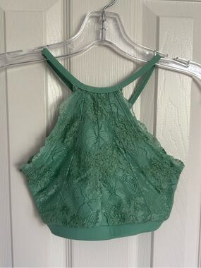 2-piece Strut Stuff Green Lace Dance Costume